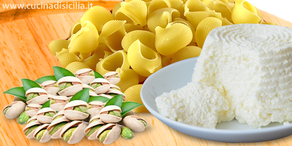 Lumaconi con ricotta e pistacchi - Cucina di Sicilia